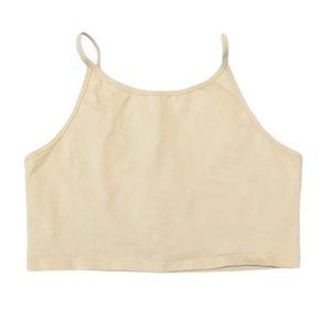 Indigo Luna Store Ananda Organic Cotton Tank Bra Antique White Large